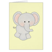 Cartoon Elephant Greeting Cards