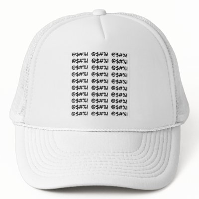 Cartoon Expletives Trucker Hat by The_Spoken_Word