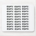 Cartoon Expletives mousepads