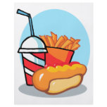 cartoon fast food meal flyers