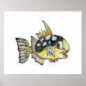 Cartoon Fish Children's Wall Art Poster posters