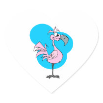 Cartoon Flamingo Stickers