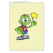 Cartoon Frog Athlete Cards