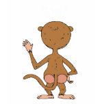 Cartoon funny monkey (Hi! & Bye!) t-shirts