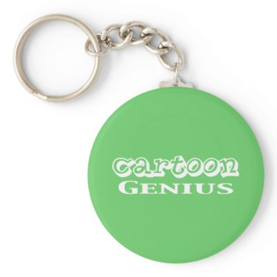 Cartoon Genius Gifts Keychains by geniusgifts