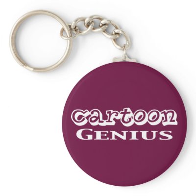 Cartoon Genius Gifts Key Chain by geniusgifts