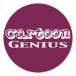 Cartoon Genius Gifts stickers