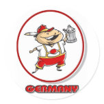 Cartoon Germany stickers