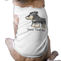 Cartoon Giant/Standard/Miniature Schnauzer Pet T Shirt