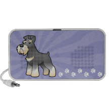 Cartoon Giant/Standard/Miniature Schnauzer iPhone Speakers