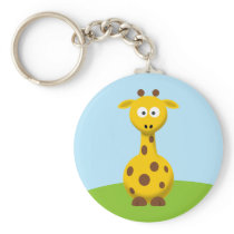 Cartoon Giraffe Key Chains