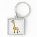Cartoon Giraffe Keychain