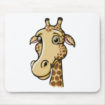 Cartoon Giraffe Mousemats