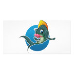 Cartoon Girl Fish photo cards