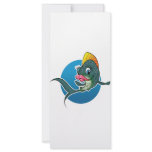 Cartoon Girl Fish rack cards