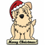Cartoon Glen of Imaal Terrier Christmas Ornament photo sculptures