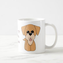Cartoon Golden Retreiver Coffee Mug