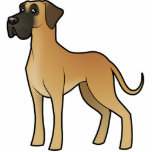 Cartoon Great Dane photo sculptures