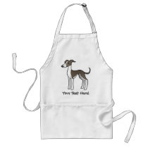 Cartoon Greyhound / Whippet / Italian Greyhound Apron