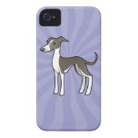 Cartoon Greyhound / Whippet / Italian Greyhound iPhone 4 Cover