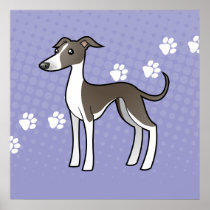 Cartoon Greyhound / Whippet / Italian Greyhound