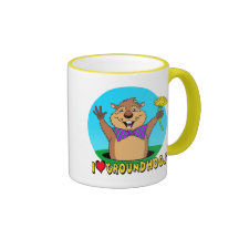 Cartoon Groundhog Coffee Mug