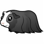 Cartoon Guinea Pig (long hair) photo sculptures