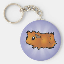 Cartoon Guinea Pig (scruffy) Keychains