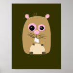 Cartoon Hamster Poster