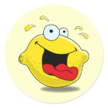 Cartoon Happy Lemon Sticker