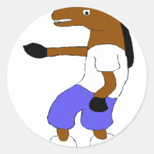 Cartoon Hip Hop Horse Nelly Fan Stickers