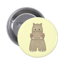 Cartoon Hippo Buttons