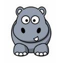Cartoon Hippo Hoodie shirt