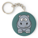 Cartoon Hippo keychain