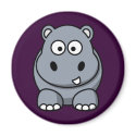 Cartoon Hippo magnet