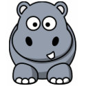 Cartoon Hippo Tee shirt