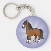 Cartoon Horse Key Chain