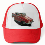 Cartoon hot rod Chevy hats