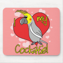 Cartoon I Love my Cockatiel