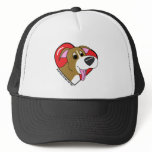 Cartoon I Love my Pit Bull Hats