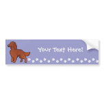 Cartoon Irish / English / Gordon / R&W Setter bumper stickers