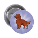Cartoon Irish / English / Gordon / R&W Setter Pinback Button