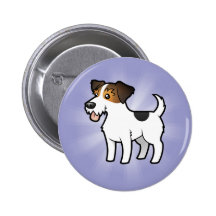 Cartoon Jack Russell Terrier Buttons