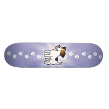 Cartoon Jack Russell Terrier Custom Skateboard