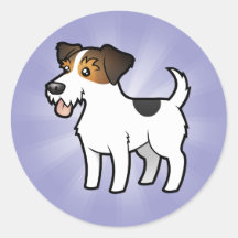 Cartoon Jack Russell Terrier Stickers