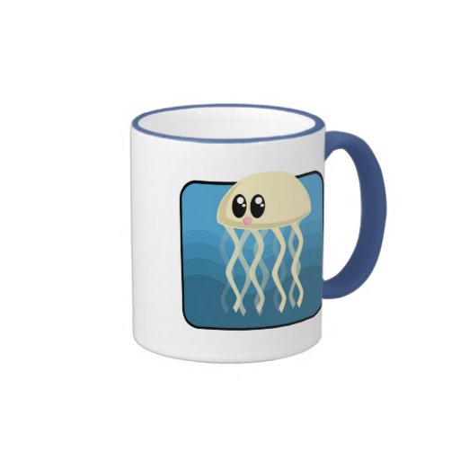 Cartoon Jellyfish Coffee Mugs