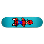 Cartoon Kid Skateboarding Skateboard