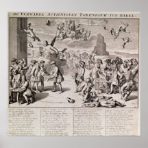 Cartoon lampooning the disastrous experiment print