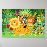 Cartoon Liger and Friends poster posters