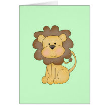Cartoon Lion Cards